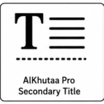 AlKhutaa Pro Secondary Title